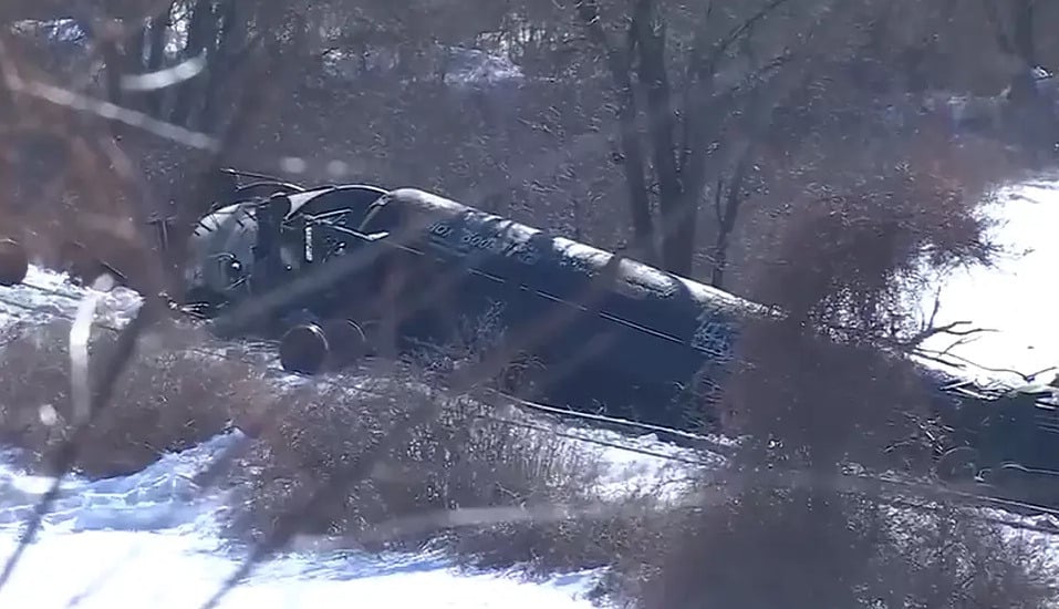 Freight Train Carrying Flammable Fuel Derails in Mansfield, Eastern Connecticut