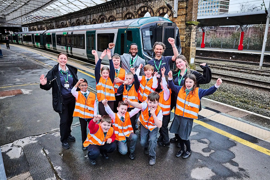 Young Rail Fans Become Junior Conductors on West Coast Main Line