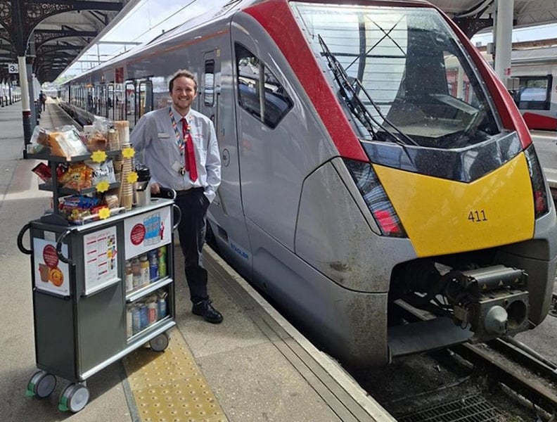 Greater Anglia Brings Back At-Seat Trolley Service on Norwich to Stansted Trains