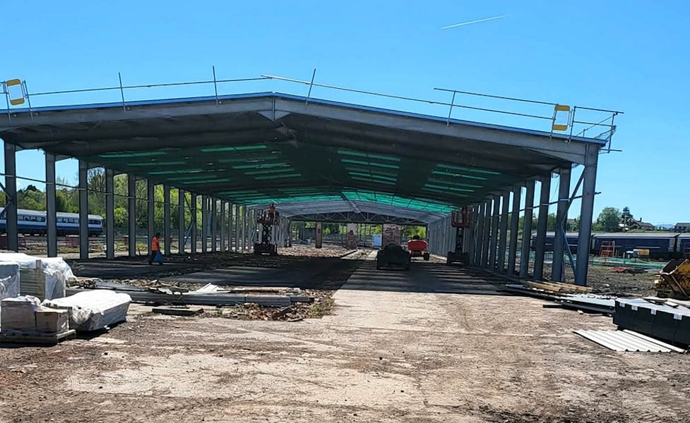 LSG Upperby Depot Project Advances As Main Frame Goes Up
