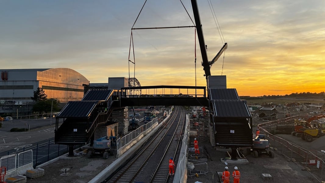 Bristol Brabazon Station Reaches Major Milestone As Footbridge Installed