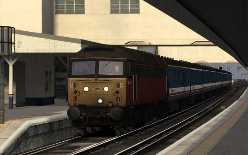 Image showing screenshot of a free repaint of the Class 47 locomotive included with the West Coast Main Line Over Shap Route Add-On DLC