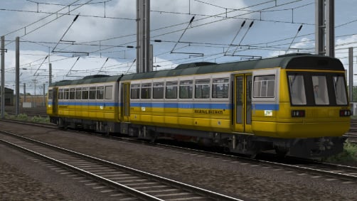 Image showing screenshot of a free repaint of the Class 142 Diesel Multiple Unit Pack DLC available from DPSimulation