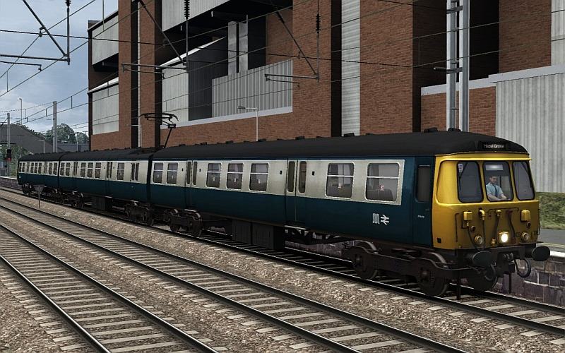 Image showing a free repaint of the Class 303 EMU in GMPTE Blue/Grey livery