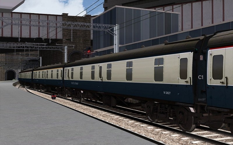 Image showing a free repaint of the coaching stock included with the BR 6MT Clan Class Loco Add-On