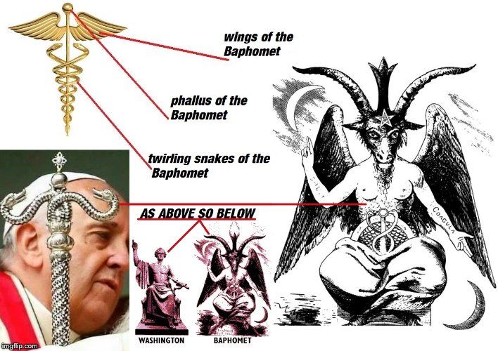 halloween serpent baphomet
