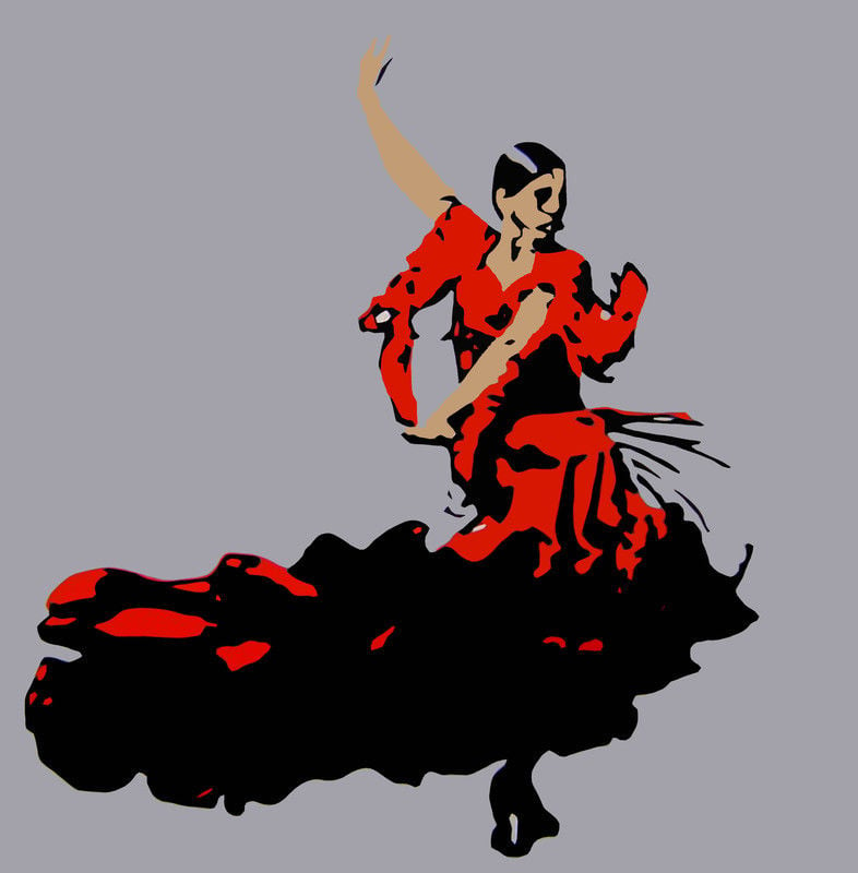 Print flamenco