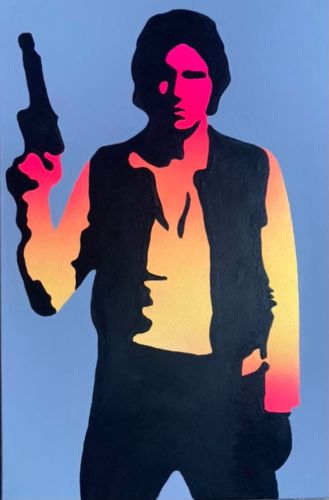 Han Solo Star Wars Pop Art Canvas Painting