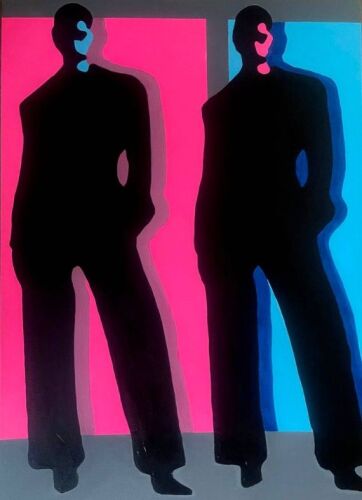 💥 Original Pop Art Fashion Portrait –A1 Size Canvas – Bold & Stylish