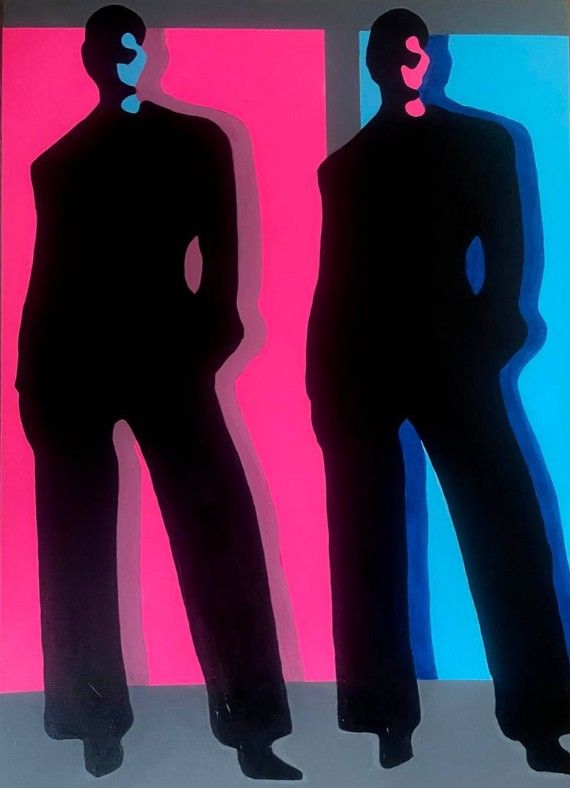 &eth;&yen; Original Pop Art Fashion Portrait &ndash;A1 Size Canvas &ndash; Bold & Stylish