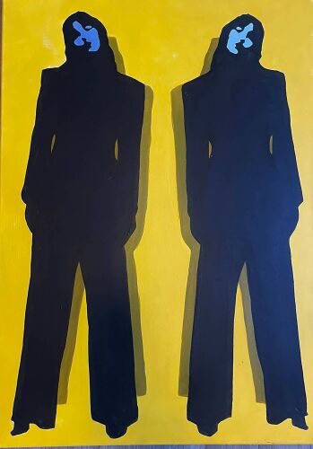 💥 Original Pop Art Fashion Portrait –A1 Size Canvas – Bold & Stylish