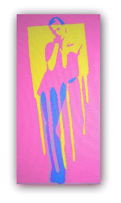 Vanilla Melt by Dominic Joyce Original Canvas Painting
