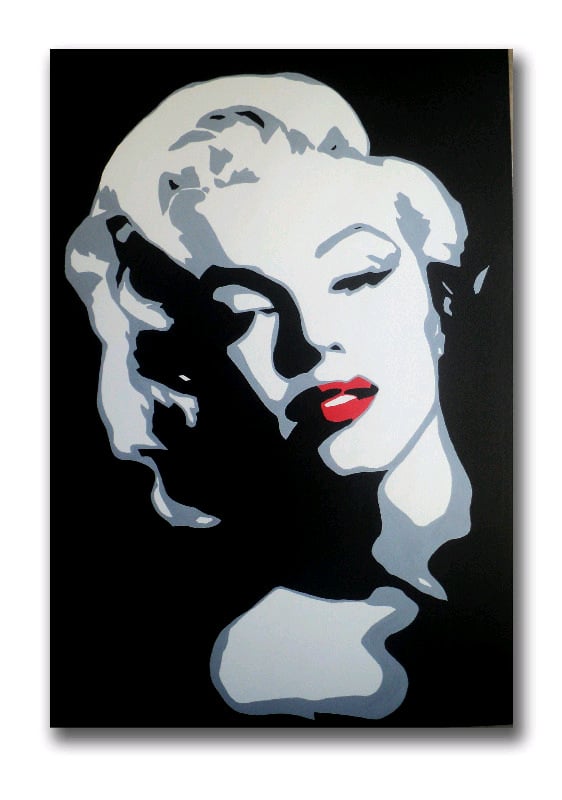 marilyn monroe pop art canvas painting 2013_1