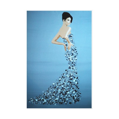 Title: Ball Gown Splash Model #1 by Dominic Joyce