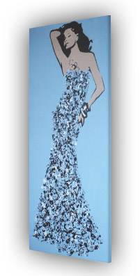 Title: Ball Gown Splash Model #3 by Dominic Joyce