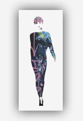 Title: Graffiti Catwalk Model #4 by Dominic Joyce