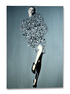 Splash Model! by Dominic Joyce Original Canvas Painting