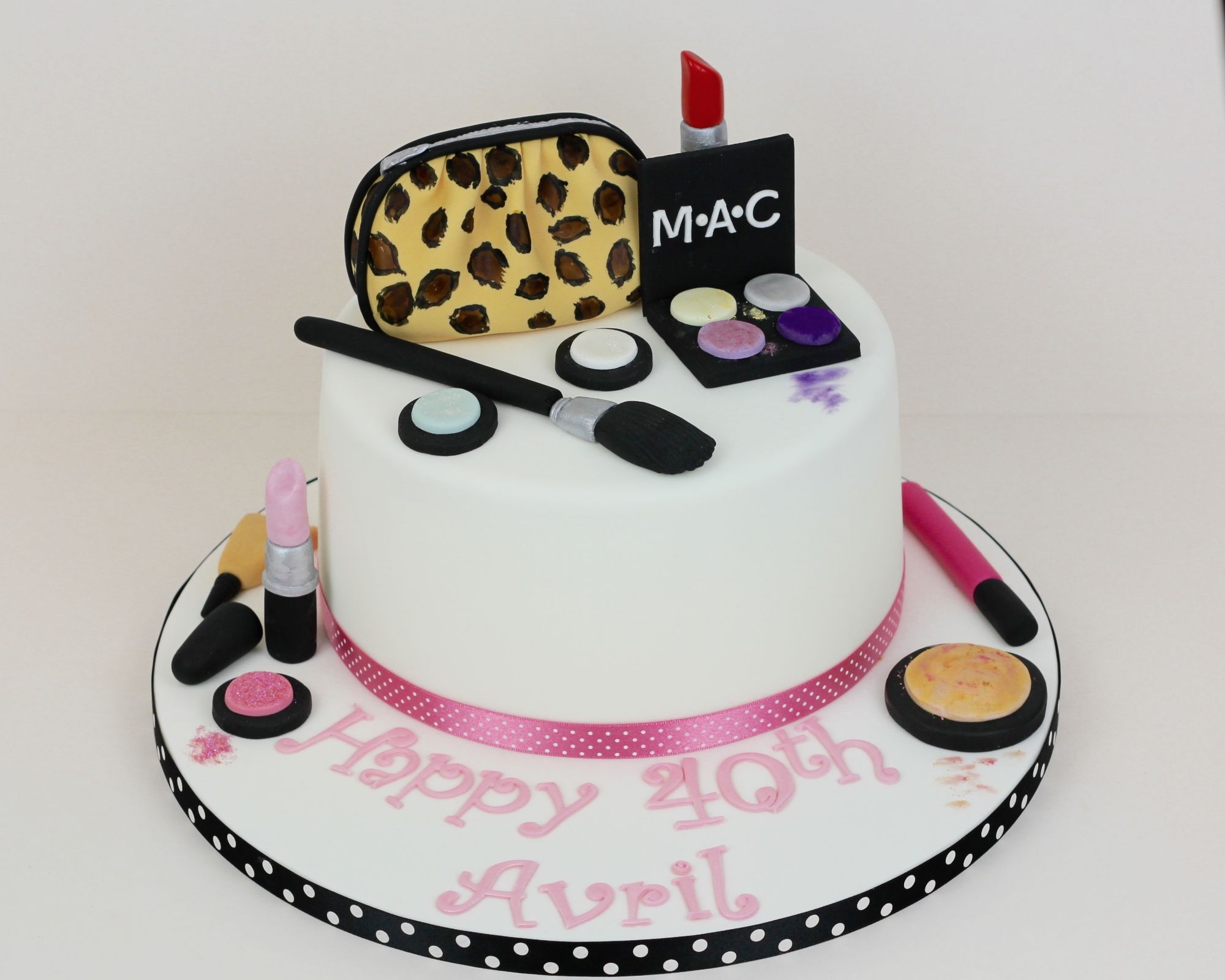 Mac makeup cake