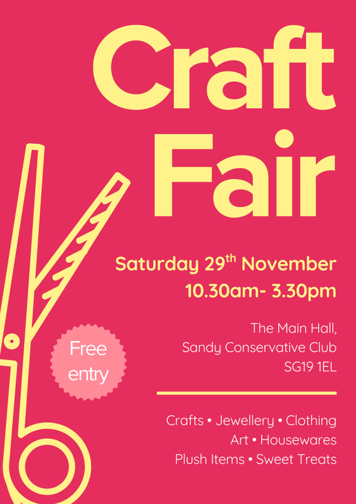Pink Craft Fair Event Flyer (1)