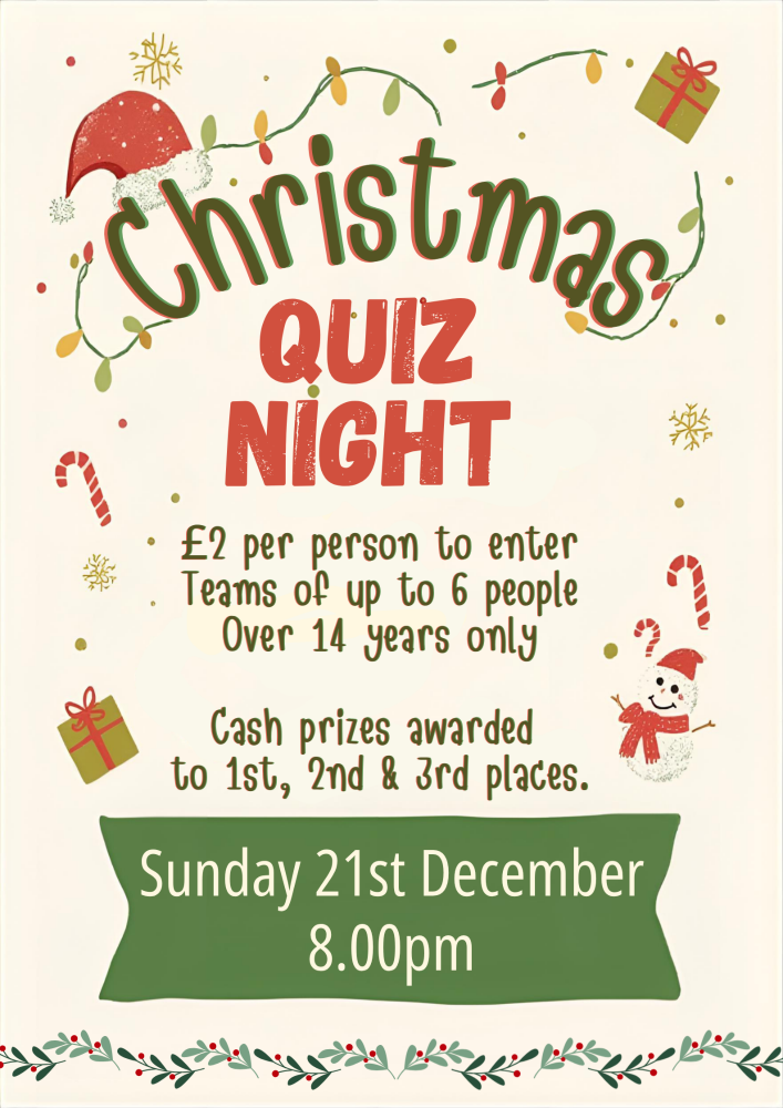 Festive Christmas Quiz Night Announcement