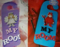 My Room: Boy & Girl Door Hangers ~ Cross Stitch Charts