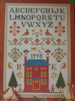 Traditional Sampler with House, Alphabet & Motifs ~ Cross Stitch Chart