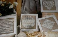 Geometric Rustic Samplers ~ Four Cross Stitch Charts