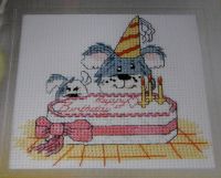 Tiny, Trouble & Ted Birthday Card ~ Cross Stitch Chart