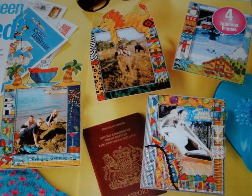 Holiday Photo Frames ~ Four Cross Stitch Charts