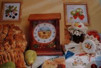 Harvest Fruits Clock Jam Jar Laceys Pictures ~ SIX Cross Stitch Charts