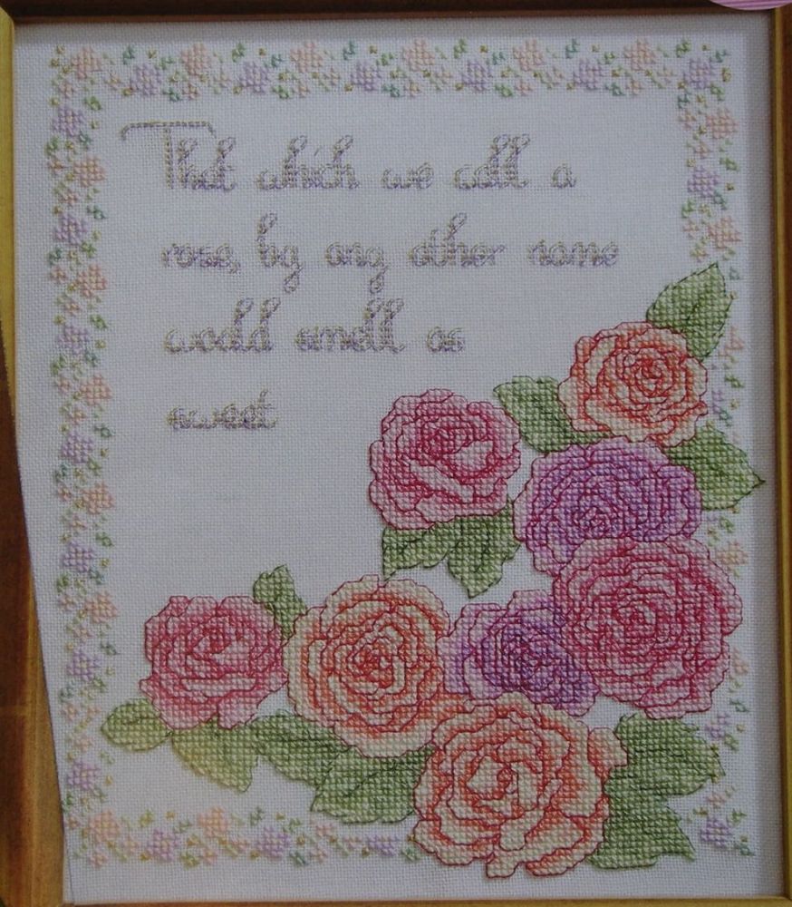 A Rose By Any Other Name ~ Cross Stitch Chart