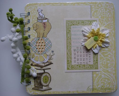 *baby cuddles* OOAK Handmade Baby Scrapbook Photo Memory Album