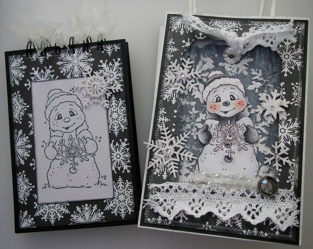 *O Frosty the Snowman* OOAK Handmade Winter/Christmas Book in a Bag