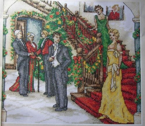 1920's High Society Family Christmas ~ Cross Stitch Chart