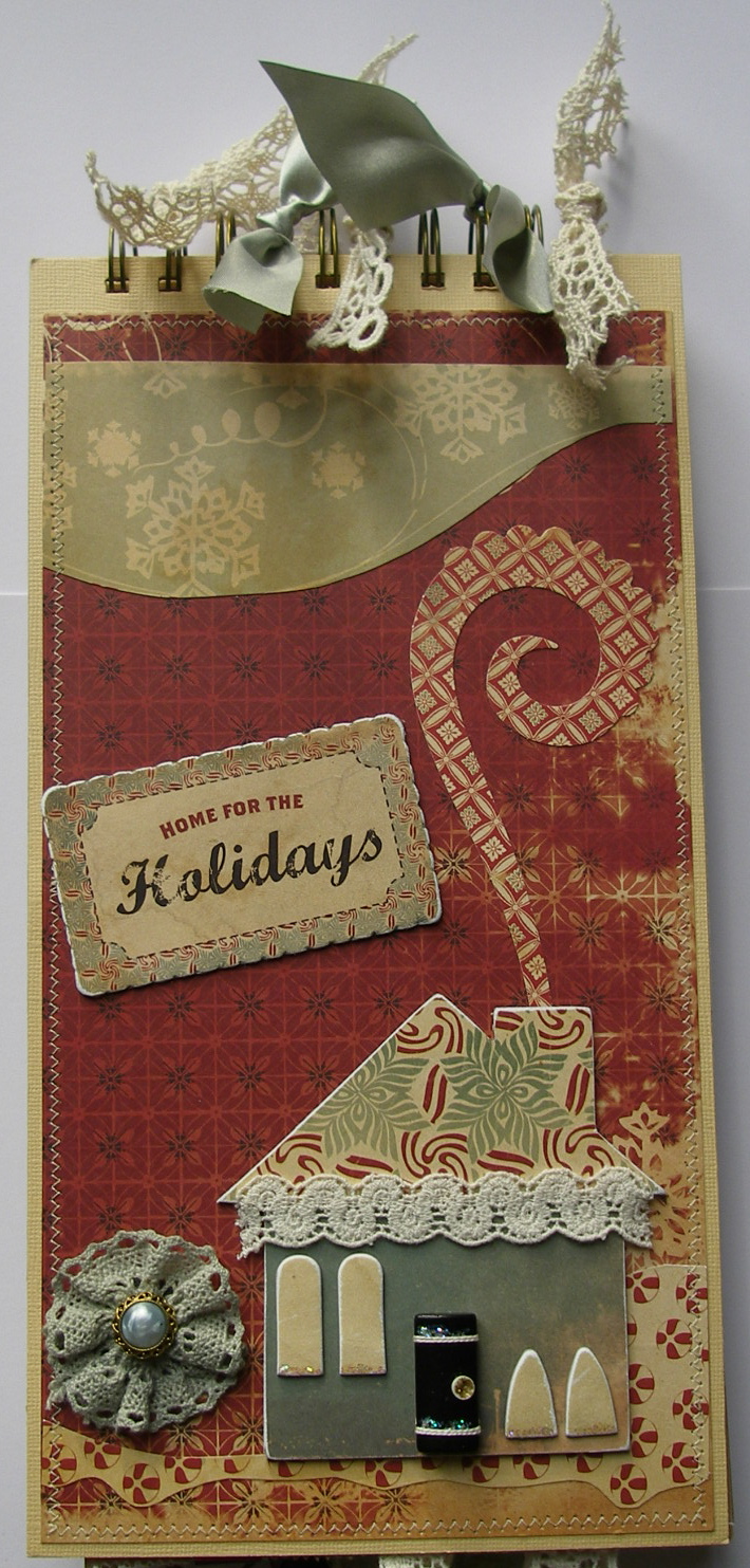 *home for the holidays* OOAK Handmade Vintage Christmas PaperBag Album