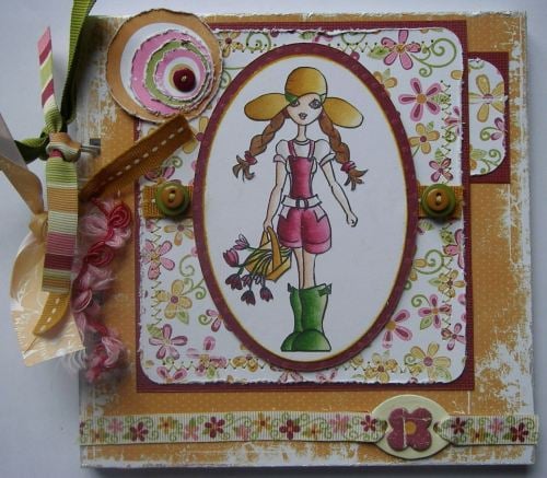 *lady gardener* garden scrapbook photo album