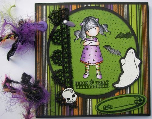 *trick or treat* OOAK Handmade Halloween Scrapbook Photo Album