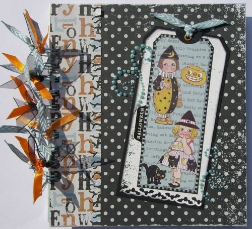 *little pumpkins* OOAK Handmade Halloween Scrapbook Photo Memory Album