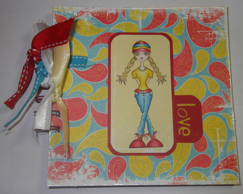 *love* OOAK Handmade Anniversary/Valentine Scrapbook Album