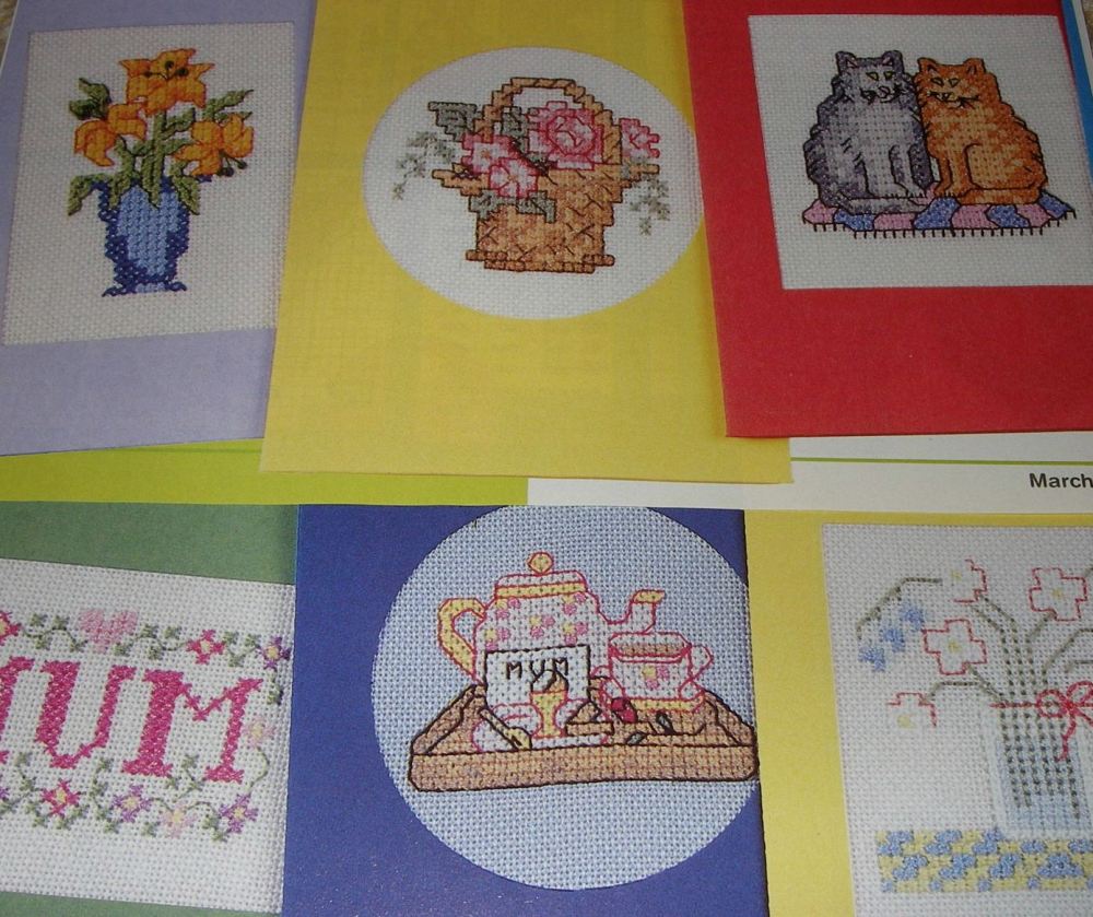 10 Cards for Mum ~ Cross Stitch Charts