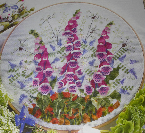 Summer Wildflower Hedgerow ~ Cross Stitch Chart