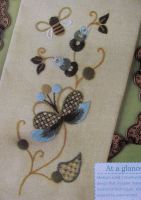 Flower & Bee Bellpull ~ Jacobean Crewelwork Embroidery Pattern