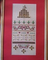 Hardanger Christmas Band Sampler ~ Embroidery Pattern