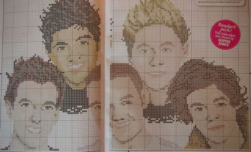 One Direction ~ Cross Stitch Chart