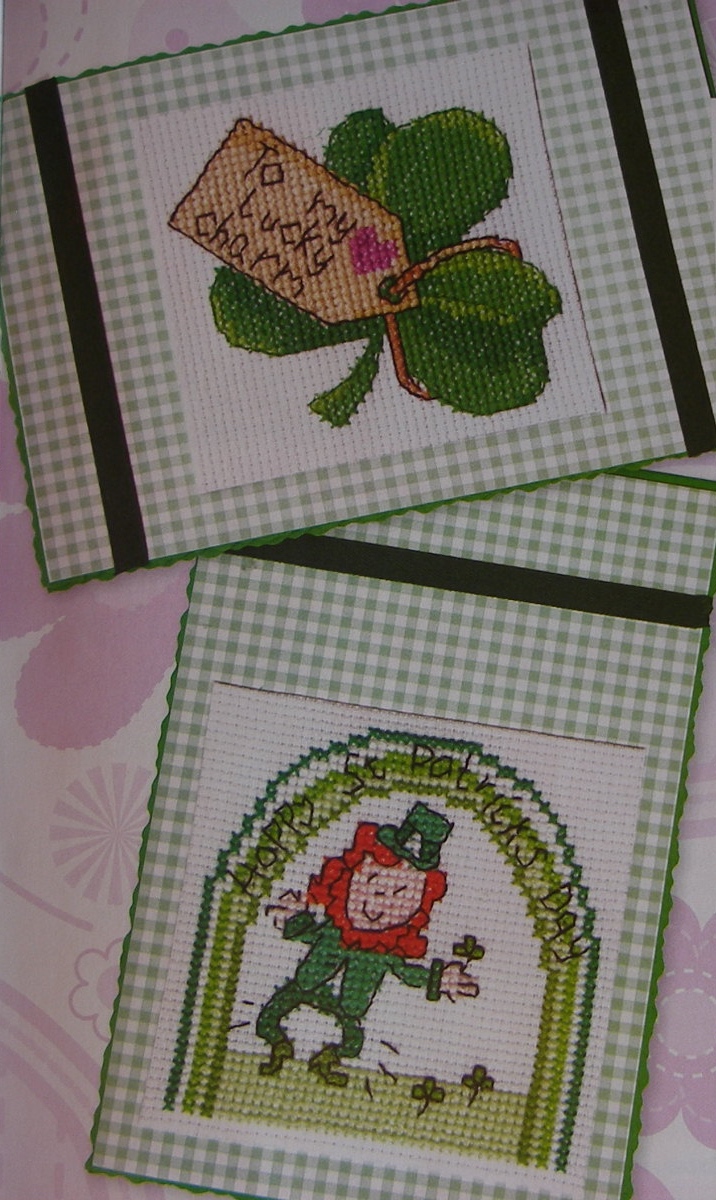 St Patrick's Day Cards ~ Two Cross Stitch Charts
