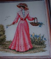 Edwardian Lady in the Garden ~ Cross Stitch Chart