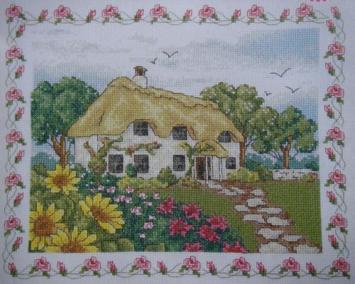English Country Cottage ~ Cross Stitch Chart