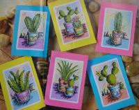 Fun Cacti Cards ~ Cross Stitch Charts