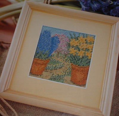 Jill Gordon ~ Spring Pots ~ Needlepoint Pattern