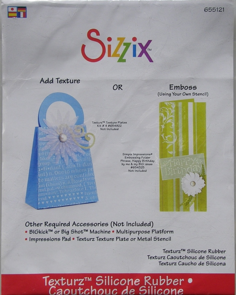 Sizzix Texturz Silicone Rubber Mat for Big Shot or BIGkick 655121